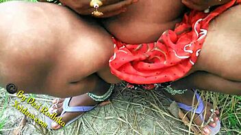 sexy indian couple fucks in jungle outdoors