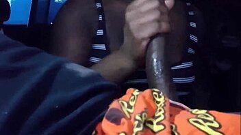 Milf Sucks Big Black Cock Through Shorts in 4K Close-Up