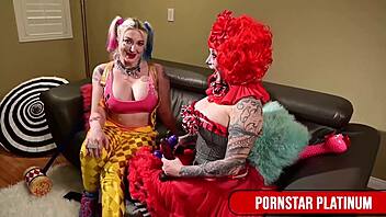 Blonde Leya Falcon Fucked Hard by Curvy Clown Maya Sinstress