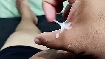 Watch My Small Foreskin Cock Explode on Girlfriend's Wet Pussy!
