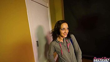 skinny coed ryann's footjob leads to deep fingering and blowjob