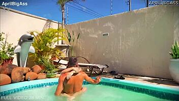pool day dirty ass to mouth fuck cum facial swallow load