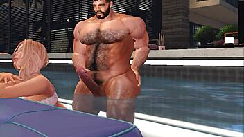 I couldn't resist handsome hunk Cam Heyward's thick cock in steamy threesome