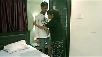 hot indian wife creampie doggystyle while hubby away