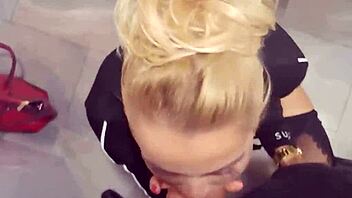 Horny Couple Risks Quickie Fuck in Public Toilet