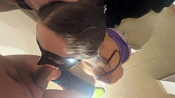 newlywed latina plays maid in kitchen swallowing every drop after wild ride