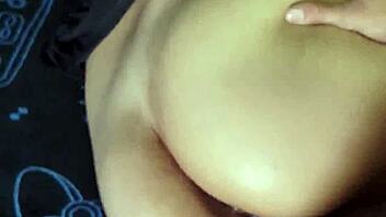 horny latina exgf removes condom in homemade sex cums on feet