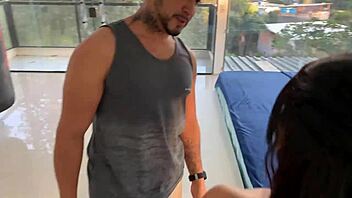 hey, i got picked to fuck this hot tattooed brunette outdoors
