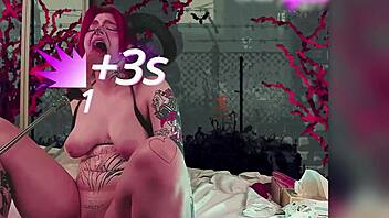 Redhead Cosplay Babe Orgasms Wildly with Dildos Double Penetration Toys
