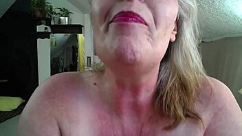red thong soaked in hot cum after dirty panty rip tease