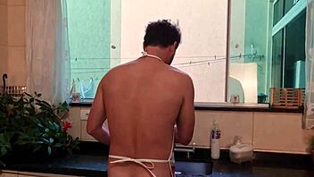 Neighbor And Friend Devoured In Kitchen Threesome Frenzy!