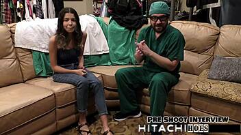 aria nicole hitachi orgasms in doctor's play session tampa