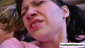 old macdonald's remastered slut fingers shaved pussy outdoors