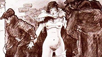 vintage erotic art captures antique retro sensual scenes beautifully