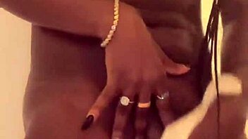 hey horny black model gagged handcuffed ride this glass dildo on my wet pussy?