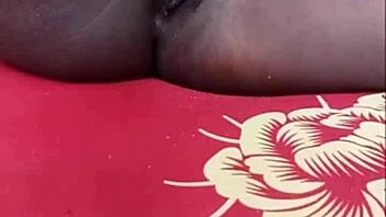 Fingering my swollen clit fast till I squirt everywhere