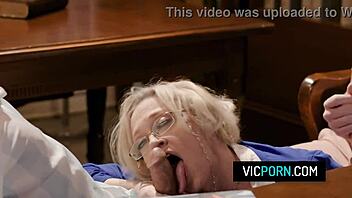 Busty Mature Dee Williams Double Penetrated By Horny Students In Library!