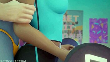 brigitte gym shadow training turns pussy licking frenzy