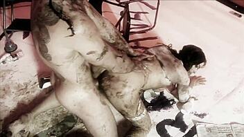 Messy Chocolate-Covered Blowjob and Rough Titty Fuck Explosion!
