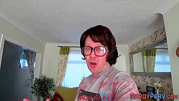 big tit british slut tricked into swallowing nerd cock first time reality