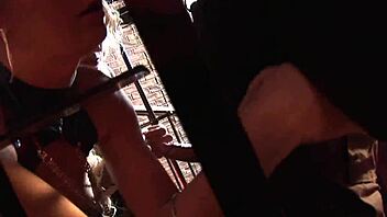 sluts get dominated fucked in dungeon cage riding