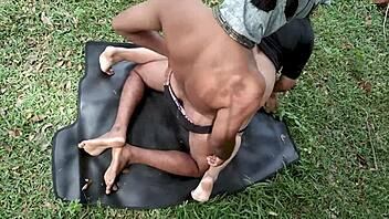 curvy babe stranger fucks park yoga outdoor