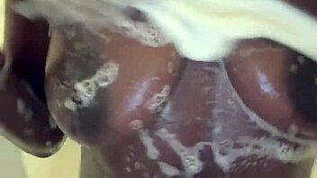 hey horny black model gagged handcuffed ride this glass dildo on my wet pussy?