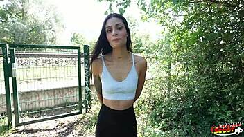 german scout lures skinny latina breiny zoe for raw berlin casting fuck