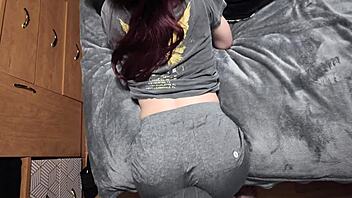 ass worship on nina lulu then massive cumshot pov