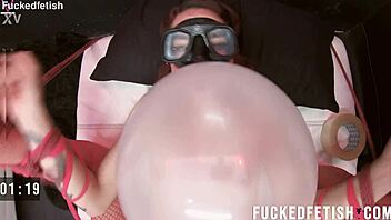 skinny babe endures underwater bdsm ball restraint and hardcore torment
