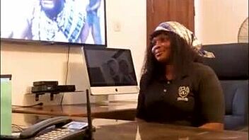 big ass ebony bent over boss doggystyle squirting?