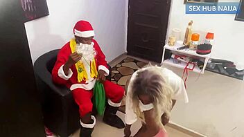 Ebony Petite Hardcore Fucked By Santa Christmas Style