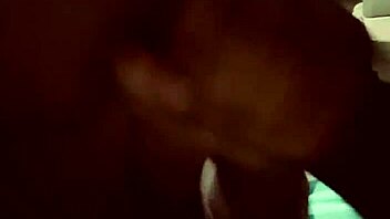 brown skin latina slurps on big black cock messily