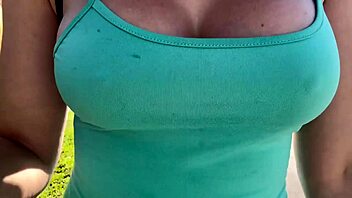 Italian Big Tits Milf Bounces Boobs in Miami