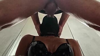 Bound milf chokes on monster cock throat fuck?