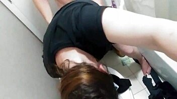 check out this slut getting fucked hard in the bathroom