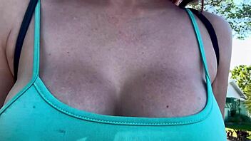 Italian Big Tits Milf Bounces Boobs in Miami