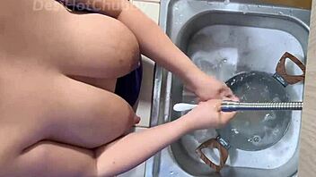 indian maid flashes big natural boobs on webcam