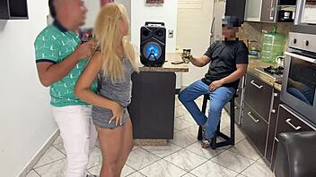 he borrowed my girl for a dance but rubbed cock on her reggaeton style
