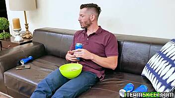Babysitter Explodes Cum All Over Luna Bright's Braces Satisfaction!