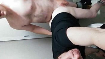 check out this slut getting fucked hard in the bathroom