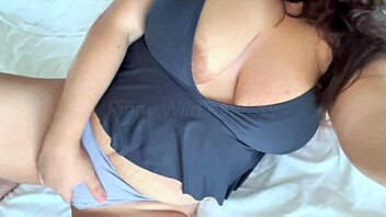Watch This Horny Chubby Pinay Girlfriend Tease Her Jiggly Big Tits Wildly!