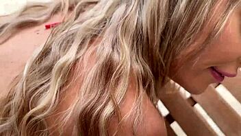 Harper hill swallows teddy tarantino's hot load poolside with perfect tits!