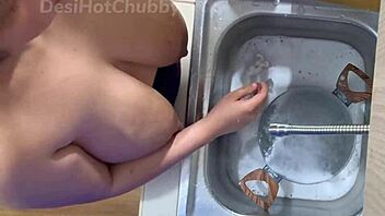 indian maid flashes big natural boobs on webcam