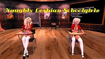Naughty Lesbians Crave Pussy Licking