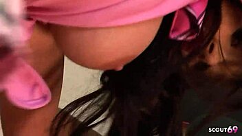 Old teacher wakes teen in classroom for rough doggystyle lingerie fuck