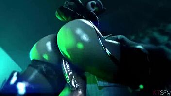 bass sluts grind big tits on monster cocks musically