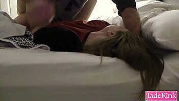 Submissive slut takes rough face slapping fuck