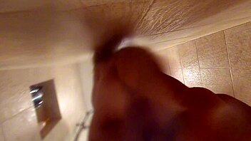 Husband's Friend Caught Spying in Shower Joins Fuck