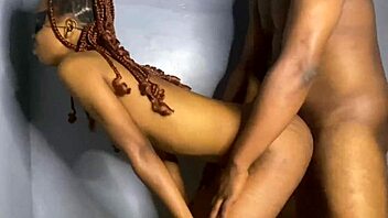 curvy beauty enjoys intimate bedroom moments with her partner